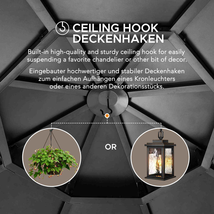 A102007903 Zedernholz Gazebo EGGI - 396cm x 396cm