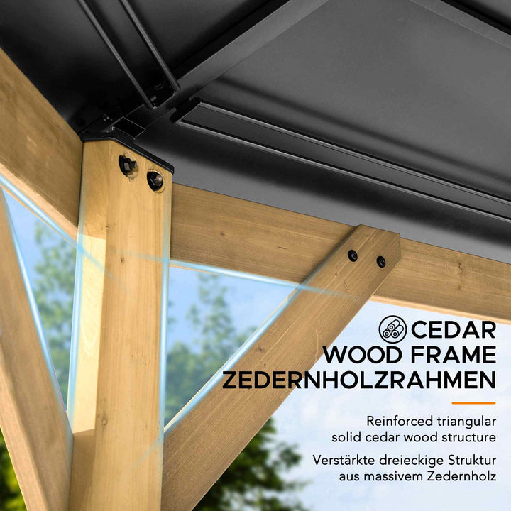 A102007903 Zedernholz Gazebo EGGI - 396cm x 396cm