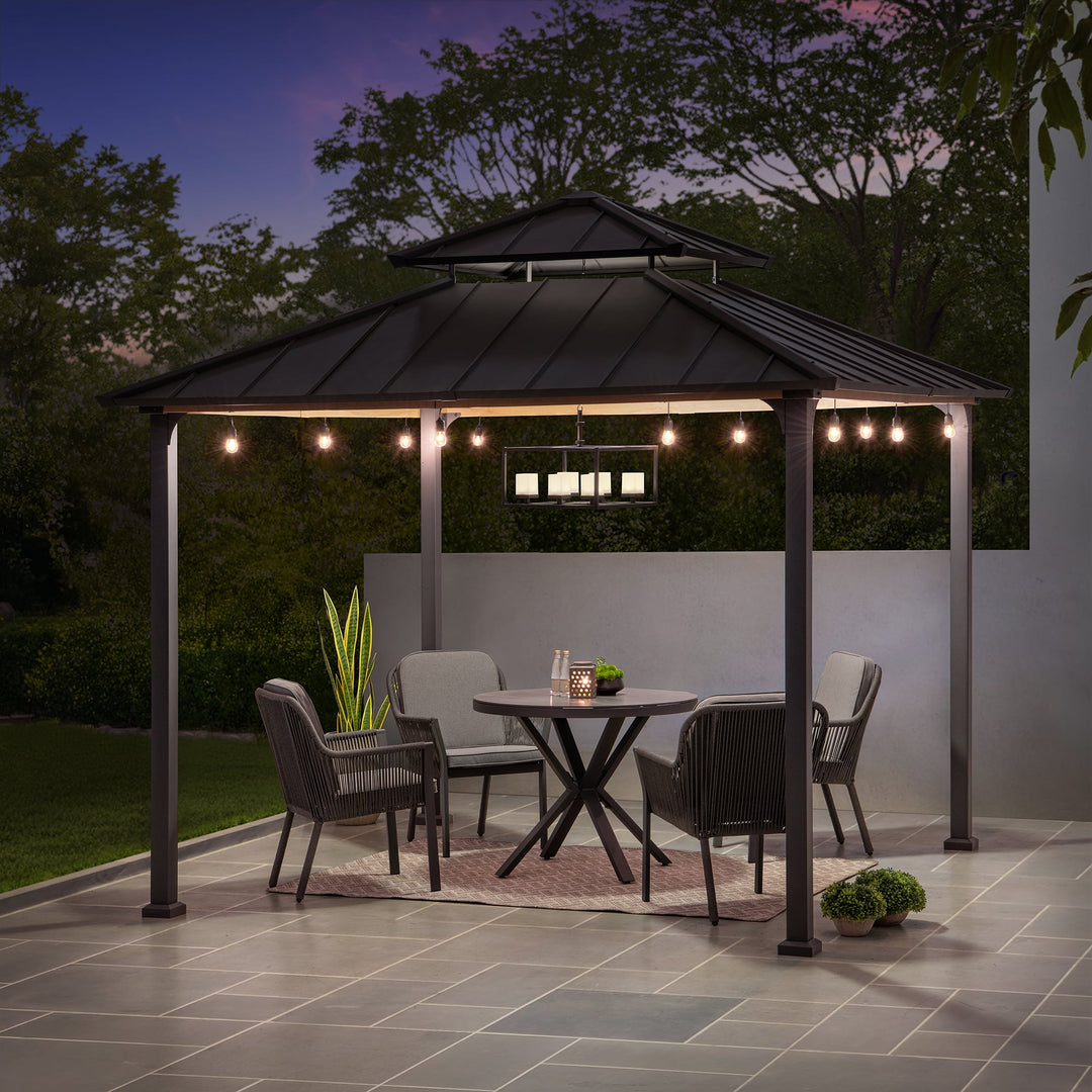 A102026900 Stahl Pavillon Pasu - 300cm x 300cm