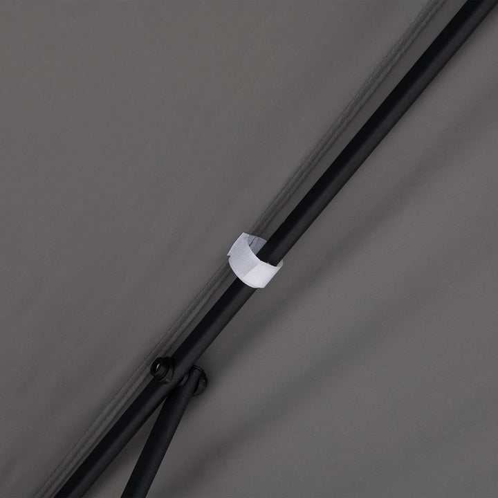 A103006111 Portabler Stahl Grill Pavillon CINTO mit LED-Licht - 160cm x 250cm, grau