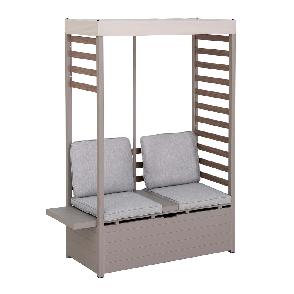 A206900200 Stahl Gartensofa FARO - 57cm x 147cm, grau