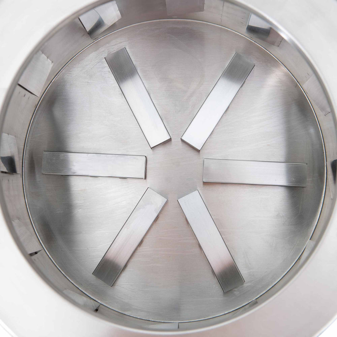 A301050501 Rauchfreie Feuerstelle AMIATA aus Stahl - 66x57x38cm, schwarz