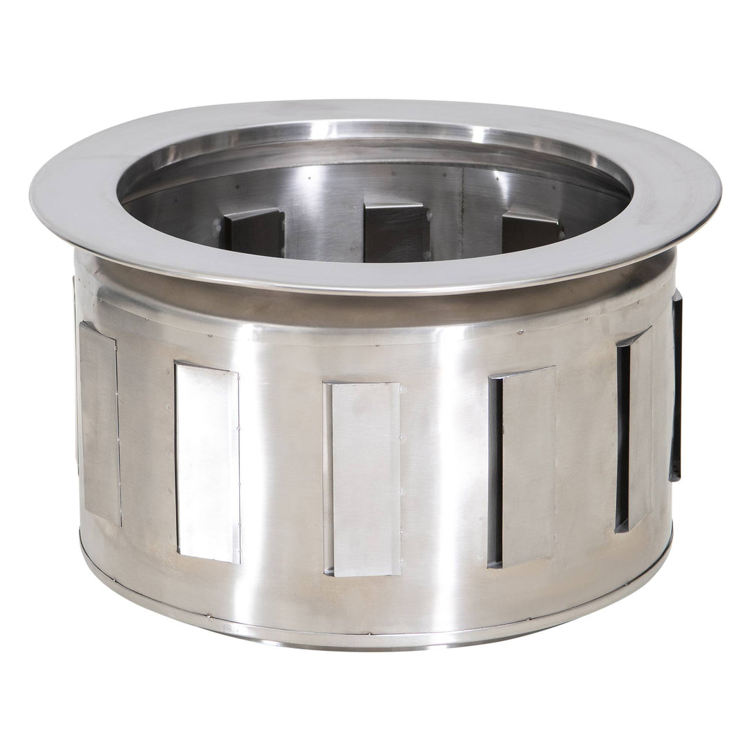 A301050501 Rauchfreie Feuerstelle AMIATA aus Stahl - 66x57x38cm, schwarz