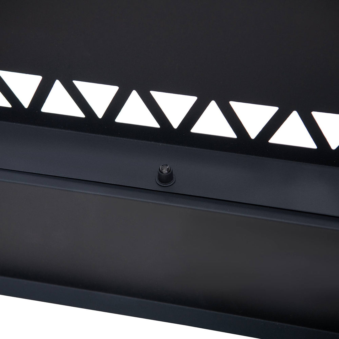 A301050501 Rauchfreie Feuerstelle AMIATA aus Stahl - 66x57x38cm, schwarz