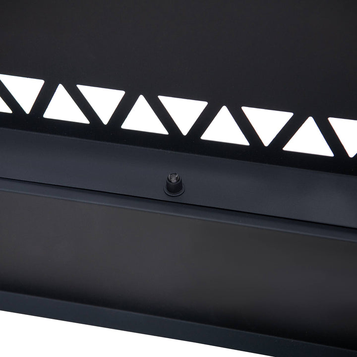 A301050501 Rauchfreie Feuerstelle AMIATA aus Stahl - 66x57x38cm, schwarz