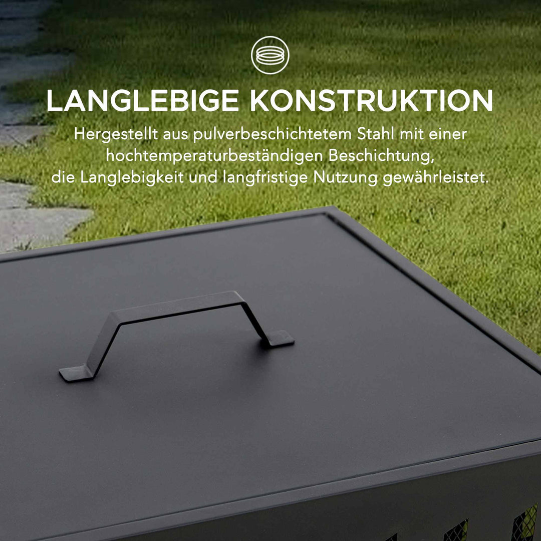 A301058520 Stahl Feuerkorb ALBANI - Ø51cm, schwarz