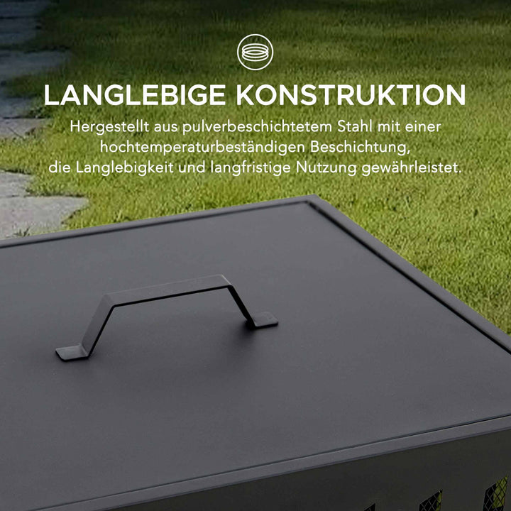 A301058520 Stahl Feuerkorb ALBANI - Ø51cm, schwarz