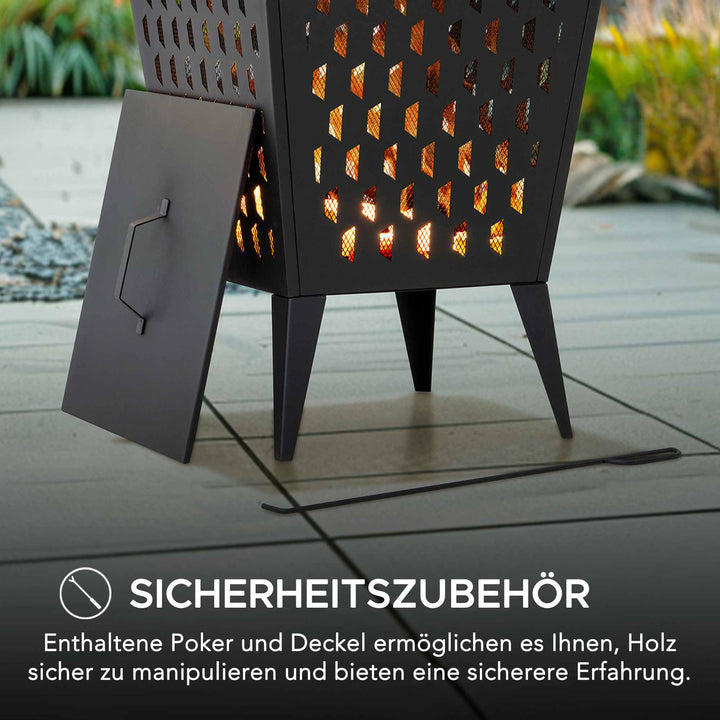 A301058520 Stahl Feuerkorb ALBANI - Ø51cm, schwarz