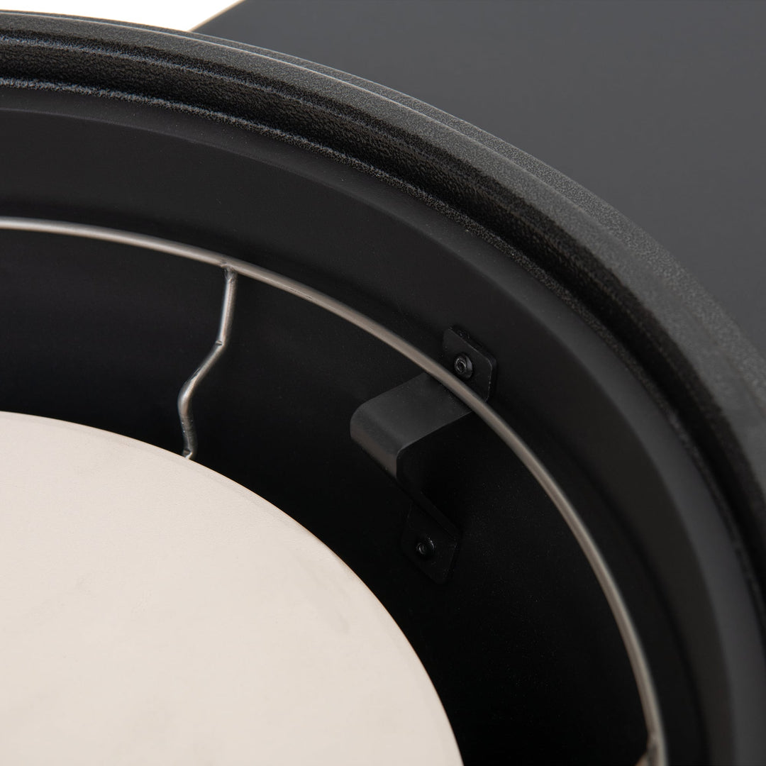 A504002329 Eierförmiger Grill mit Pizzaplatte, schwarz