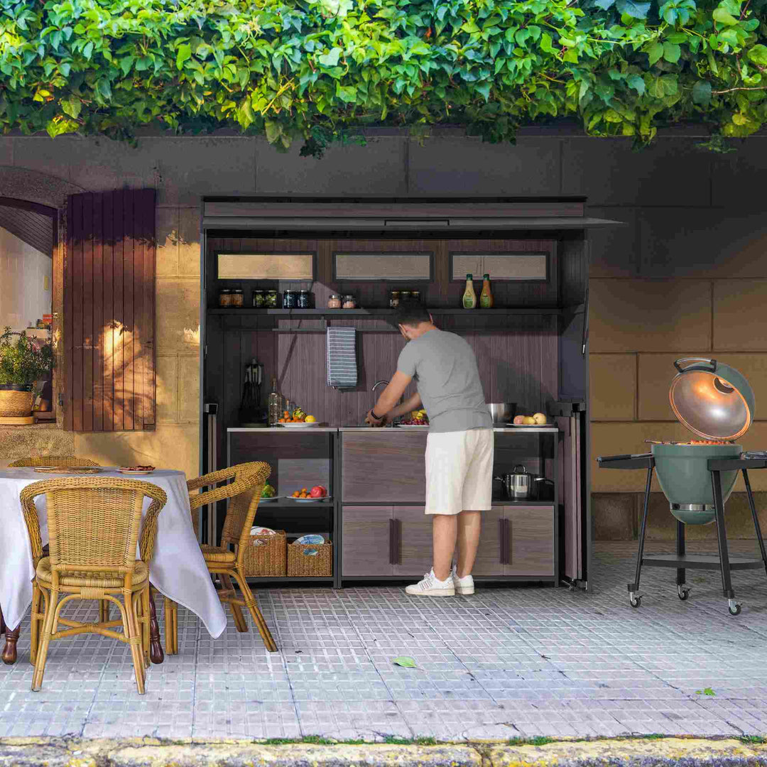 A801002750 Gartenhaus MAMBO für Outdoor Küche - 94cm x 220cm