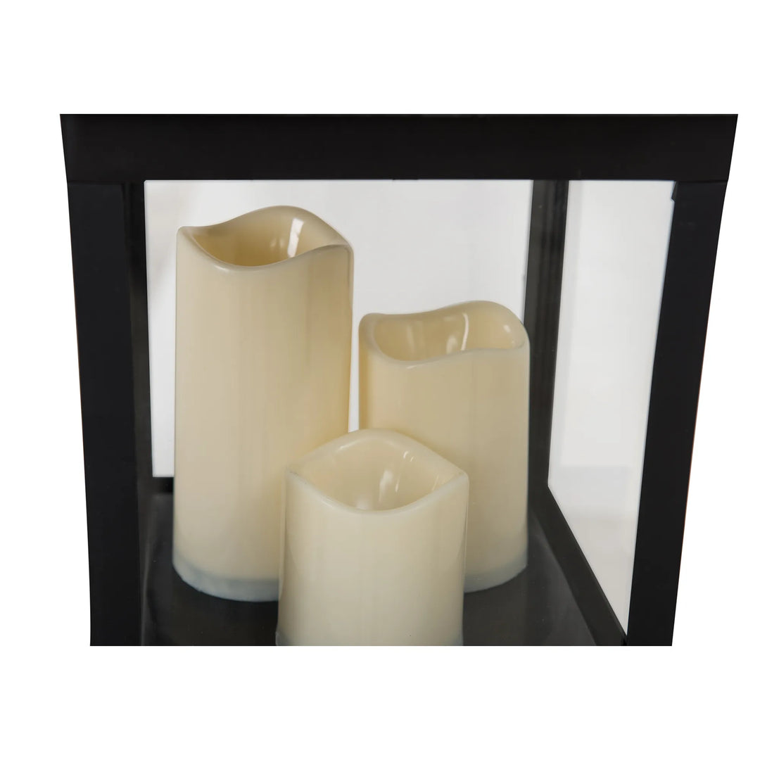 Classic Black 50CM Outdoor Battery Powered Lantern