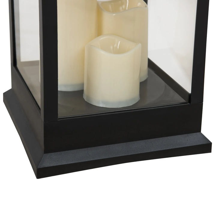 Classic Black 50CM Outdoor Battery Powered Lantern