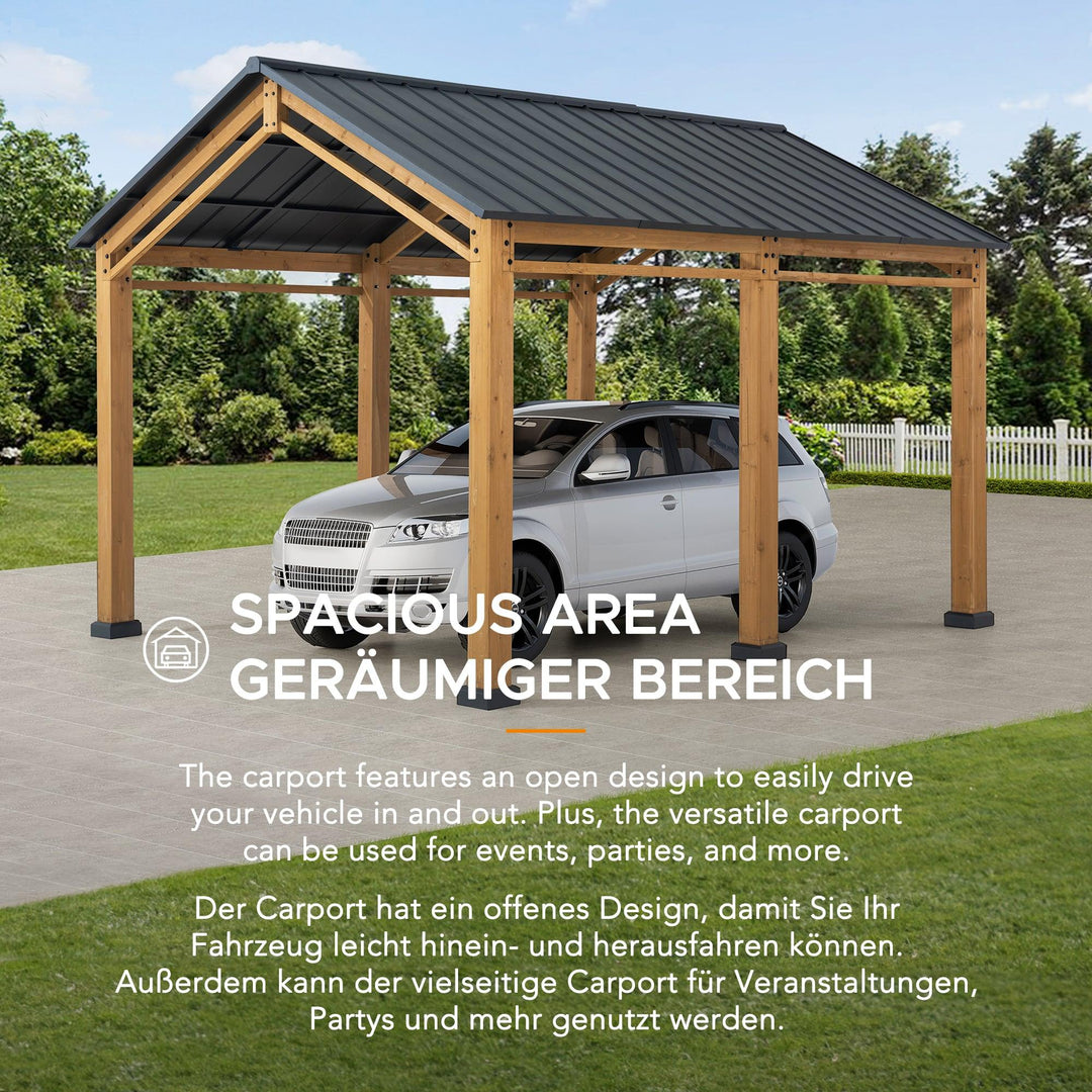 Carport KORAB - 400cm x 335cm - Sunjoy Gartenmöbel