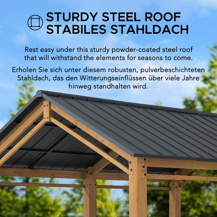 Carport KORAB - 400cm x 335cm - Sunjoy Gartenmöbel