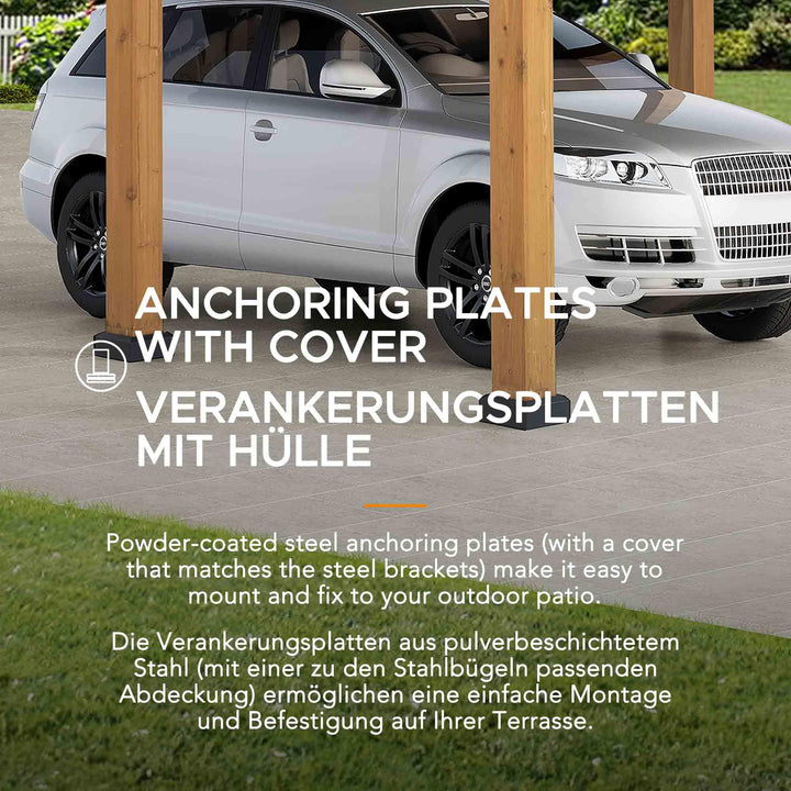 Carport KORAB - 400cm x 335cm - Sunjoy Gartenmöbel