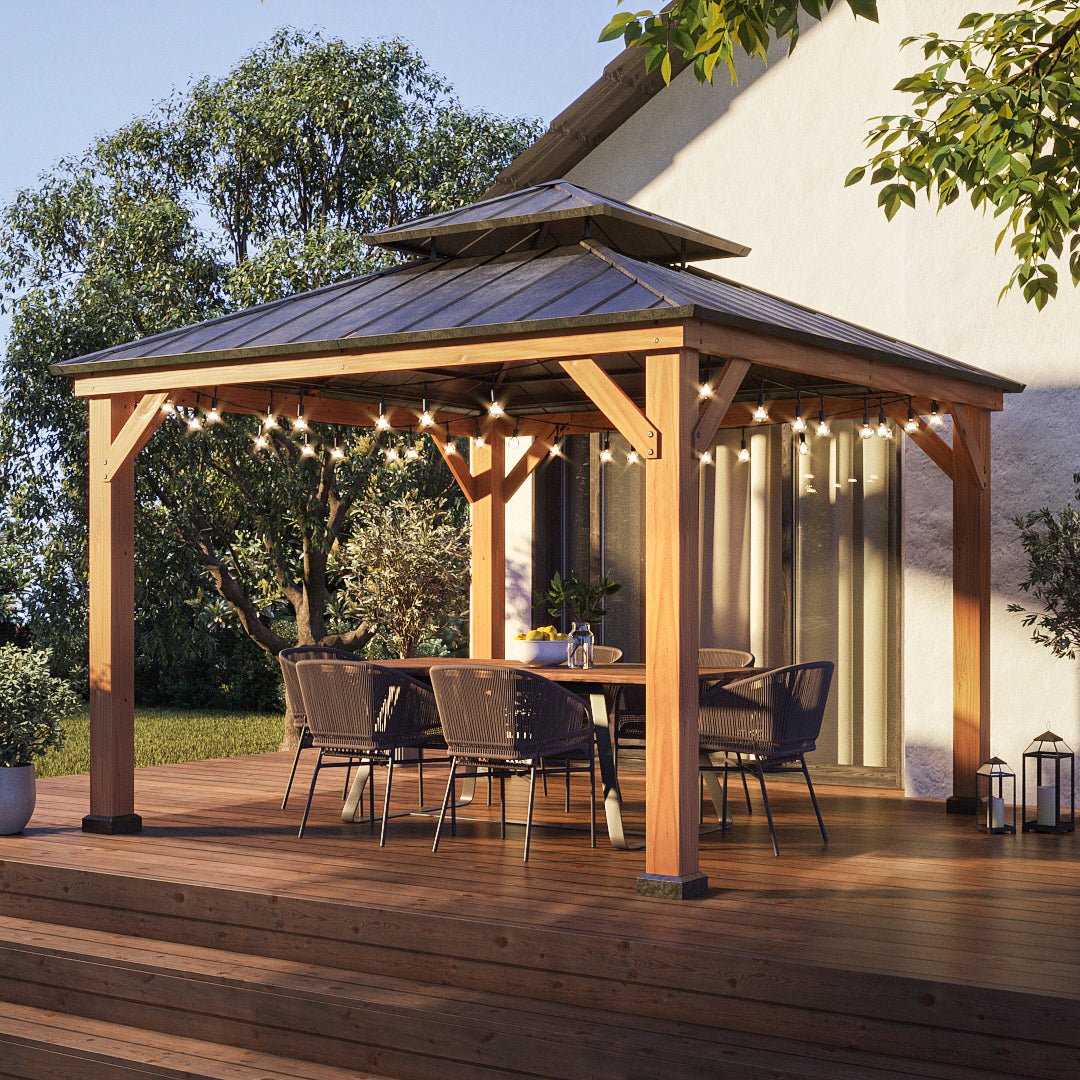 Pavillon-Materialien: Holz, Metall oder Aluminium – Was ist die beste Wahl?