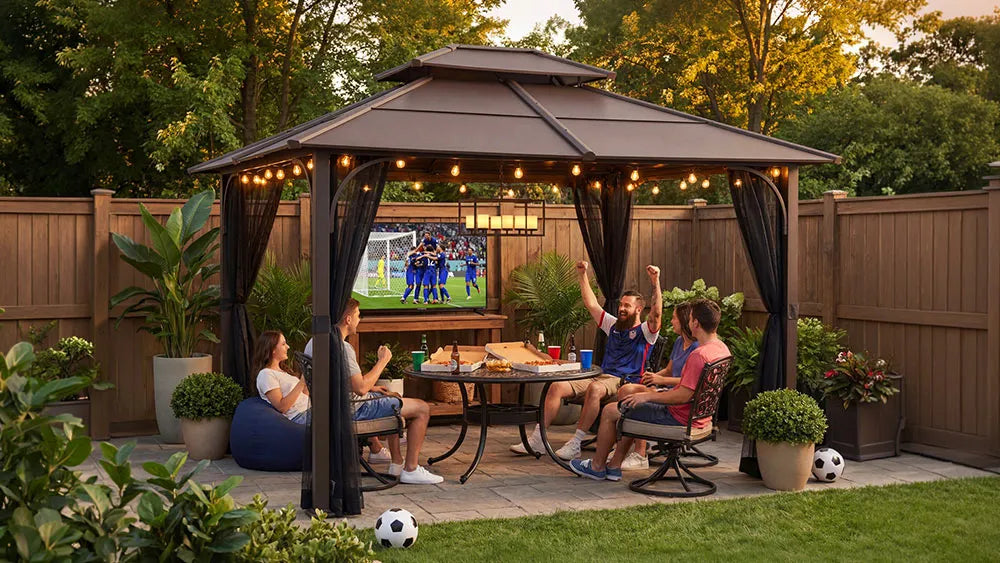 Decorating Your Backyard for the World Cup with SUNJOY Outdoor Structures