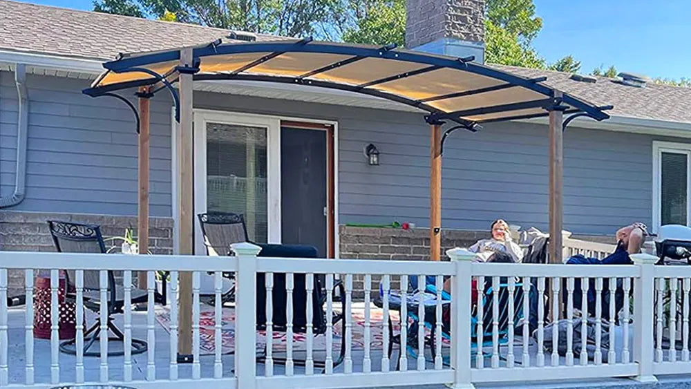 From Empty Deck to Outdoor Oasis: How One Family Styled Their Arched Pergola