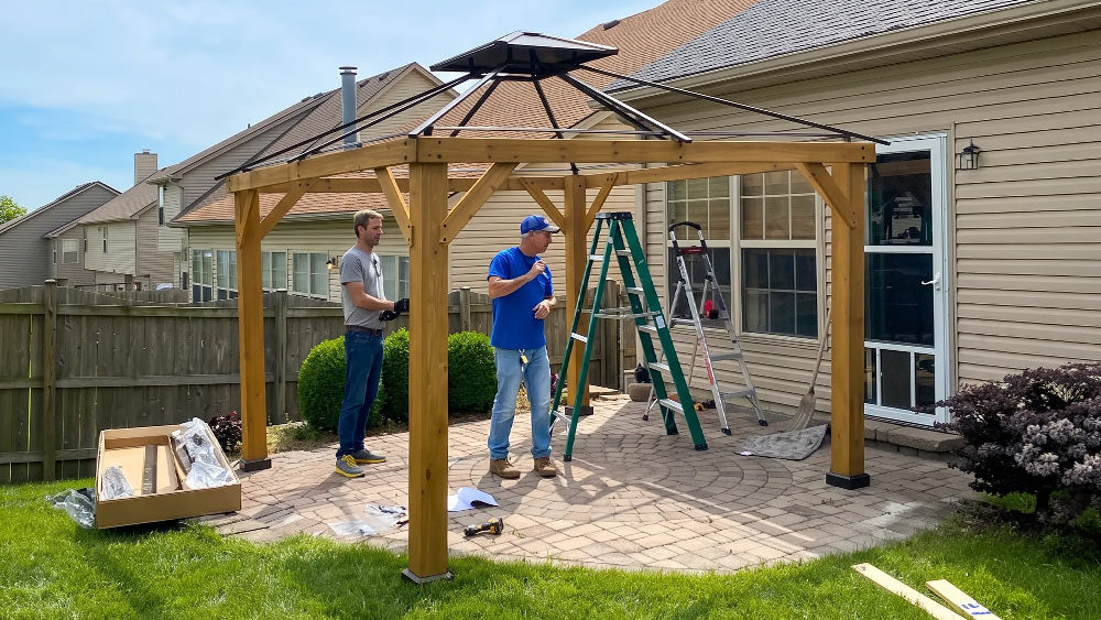 Garden Guide: How to Secure Outdoor Gazebos on Concrete？