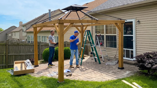 Guide du jardin: Comment sécuriser les gazebos extérieurs sur le béton?