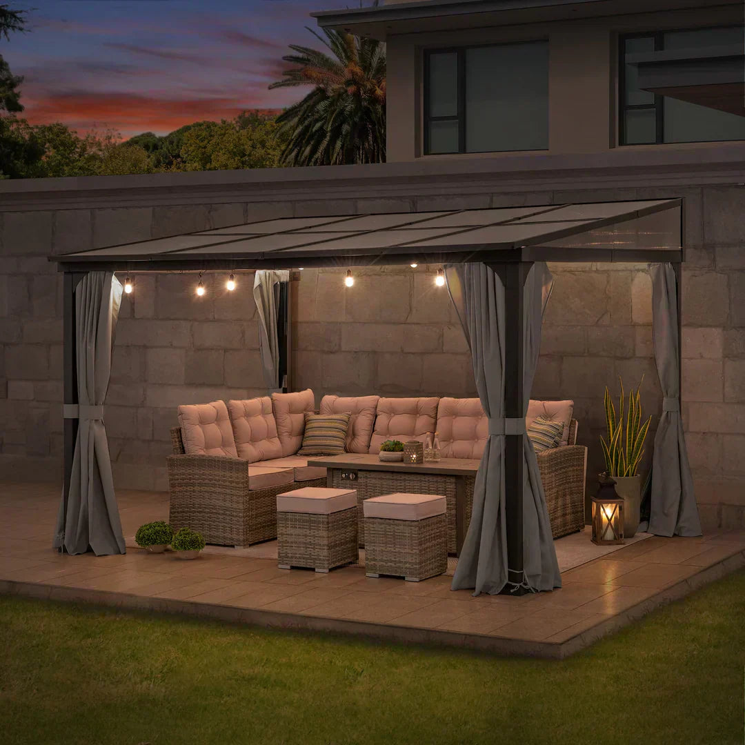 Hartdach-Pavillon vs. Soft-Top: Polycarbonat, verzinkter Stahl oder Stoff – welches Dach ist das beste?