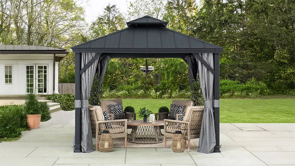 Modernizing Your Backyard with a Sleek Metal Roof Gazebo