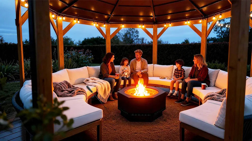 Designing the Ultimate Gazebo and Fire Pit Retreat