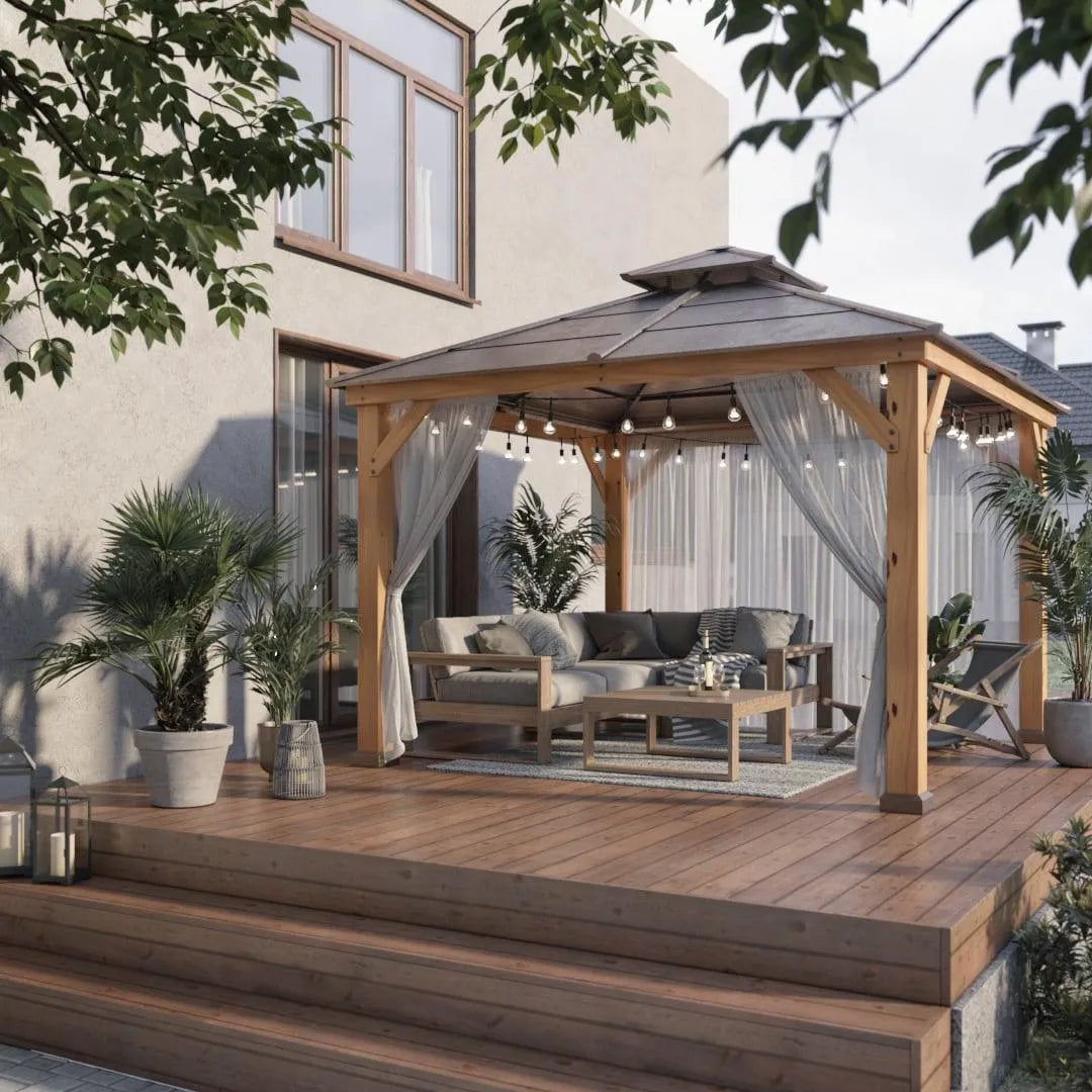 Outdoor-Pavillon-Ideen: Stil mit Stauraum - Funktion clever kombinieren