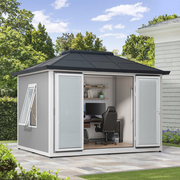 Gartenhaus RIGA aus Alu/Stahl - 4x3