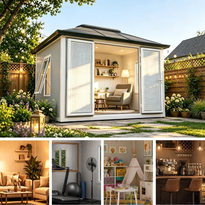 RIGA Shed Heavy-Duty Garden House 302cm x 386cm