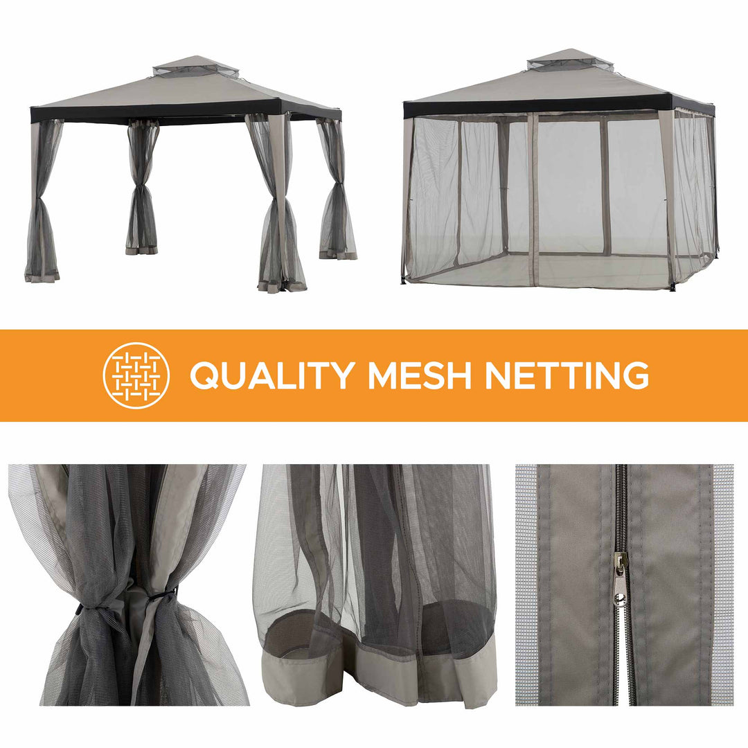 A101003630 Stoff Pavillon Roseg - 300cm x 300cm 