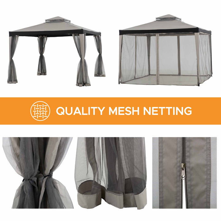 A101003630 Stoff Pavillon Roseg - 300cm x 300cm 