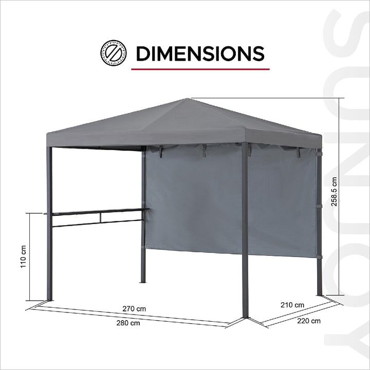 A101020820 Stoff Whirlpool Pavillon KABRU - 220cm x 280cm