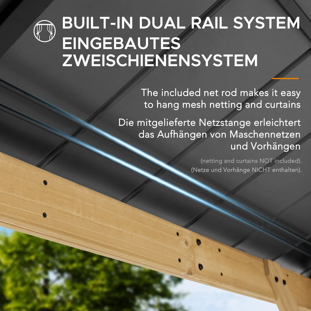Zedernholz Pavillon BRURI - 336cm x 394cm