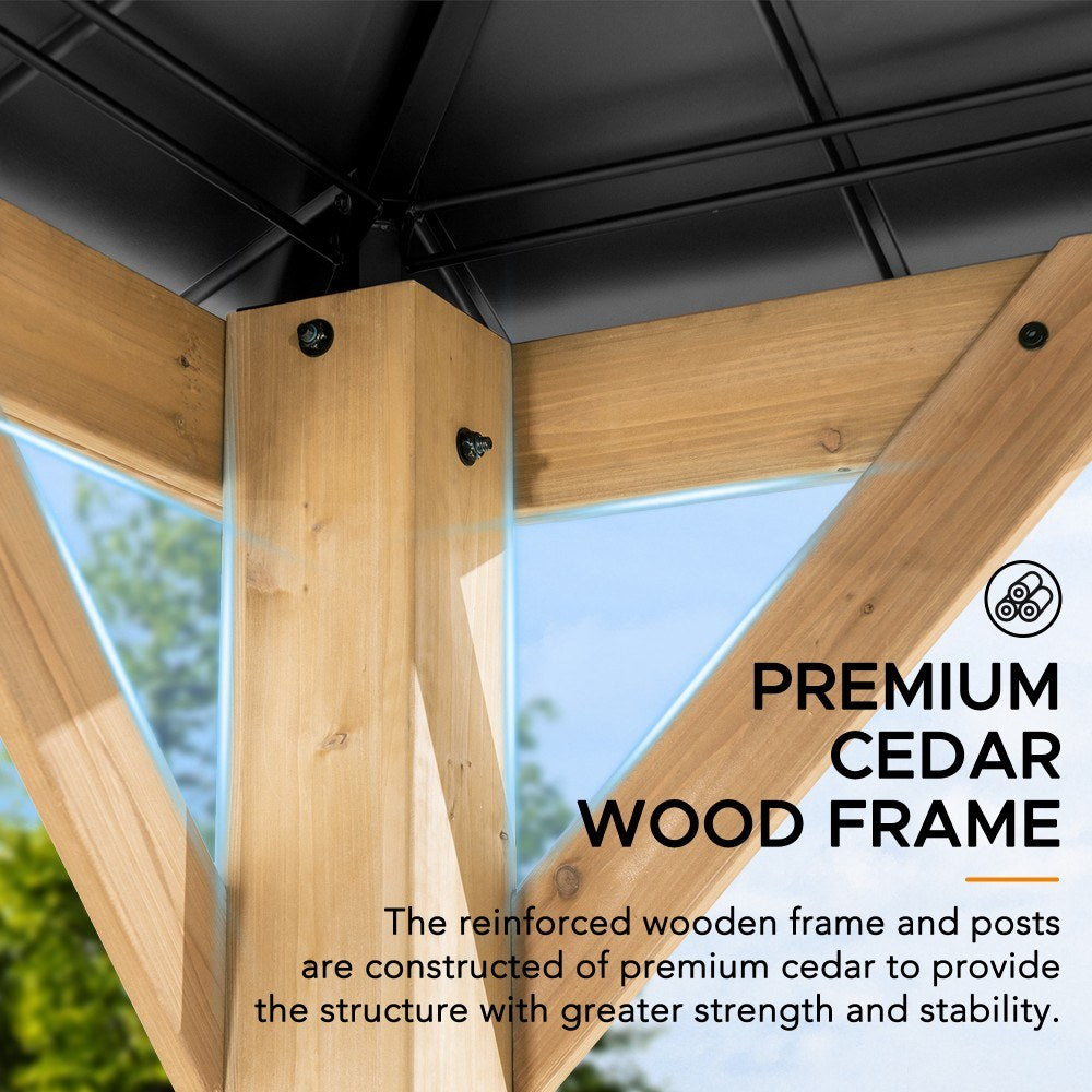 A102007003 Zedernholz Gazebo RAPI 273cmx273cm