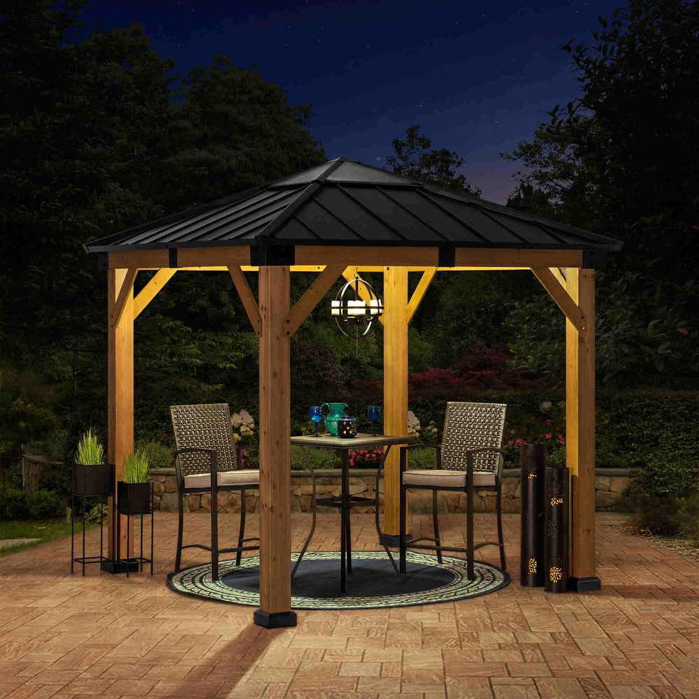 A102007011 Zedernholz Gazebo RAPI - 273cm x 273cm