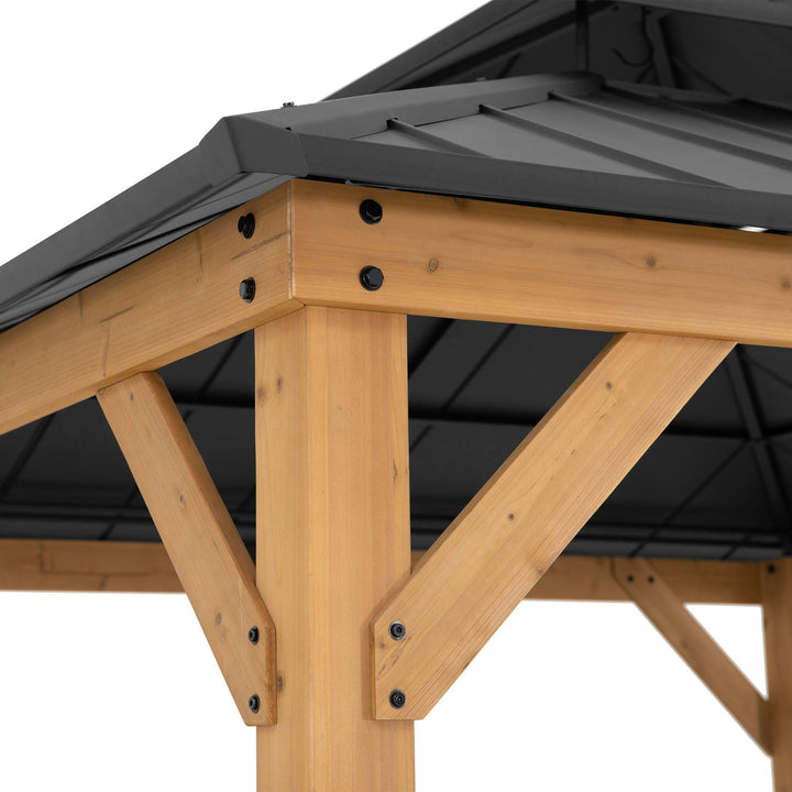 A102007391 Zedernholz Gazebo KAPS - 330cm x 330cm 