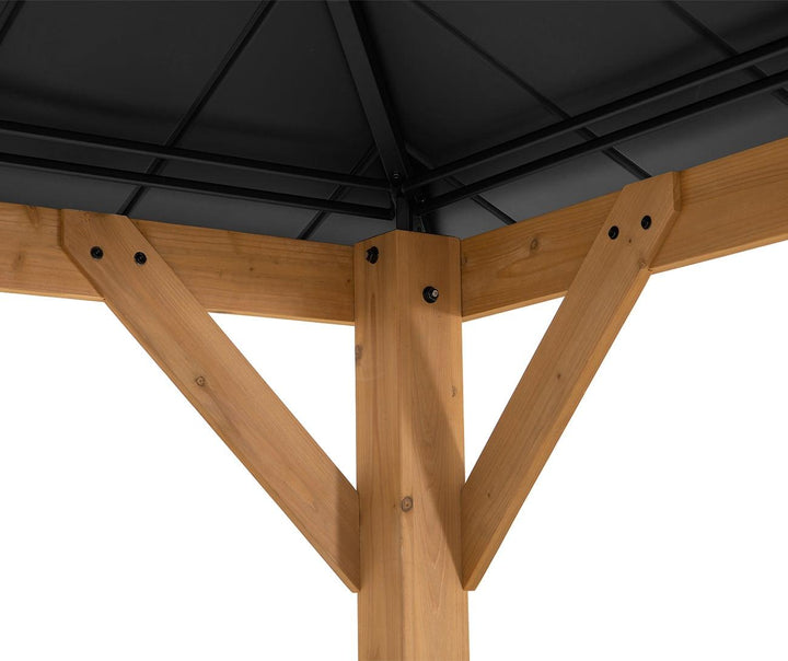A102007391 Zedernholz Gazebo KAPS - 330cm x 330cm 