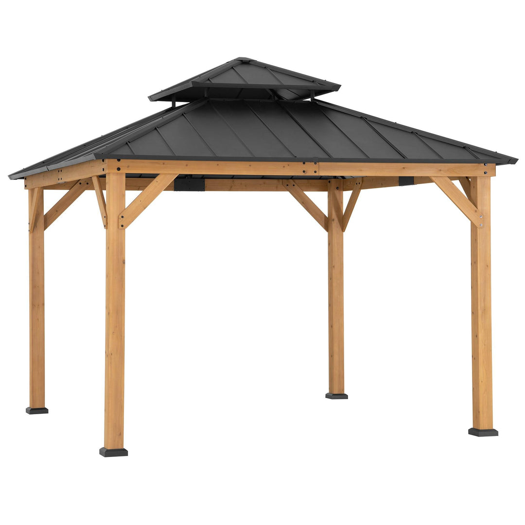 A102007391 Zedernholz Gazebo KAPS - 330cm x 330cm 