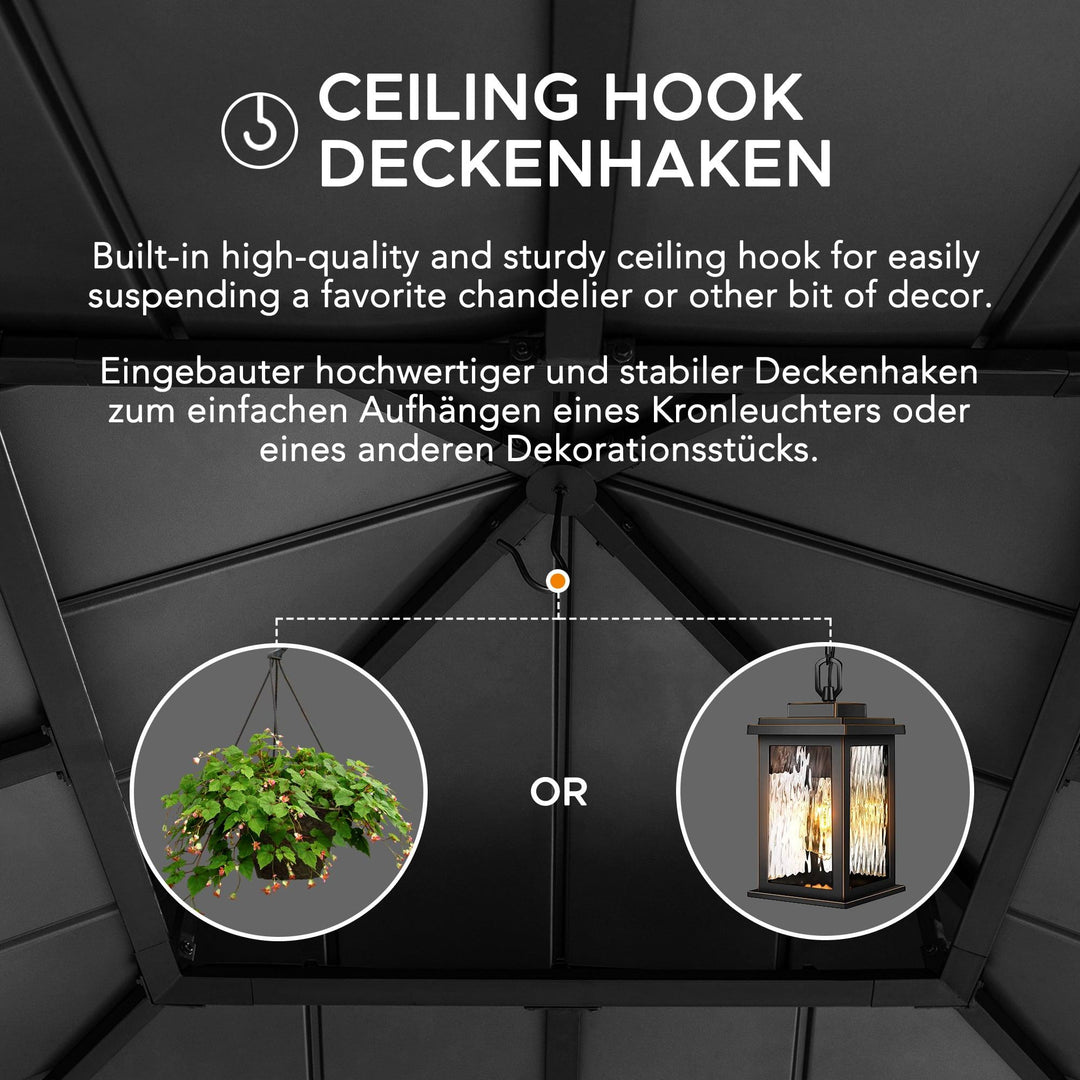 A102007391 Zedernholz Gazebo KAPS - 330cm x 330cm 