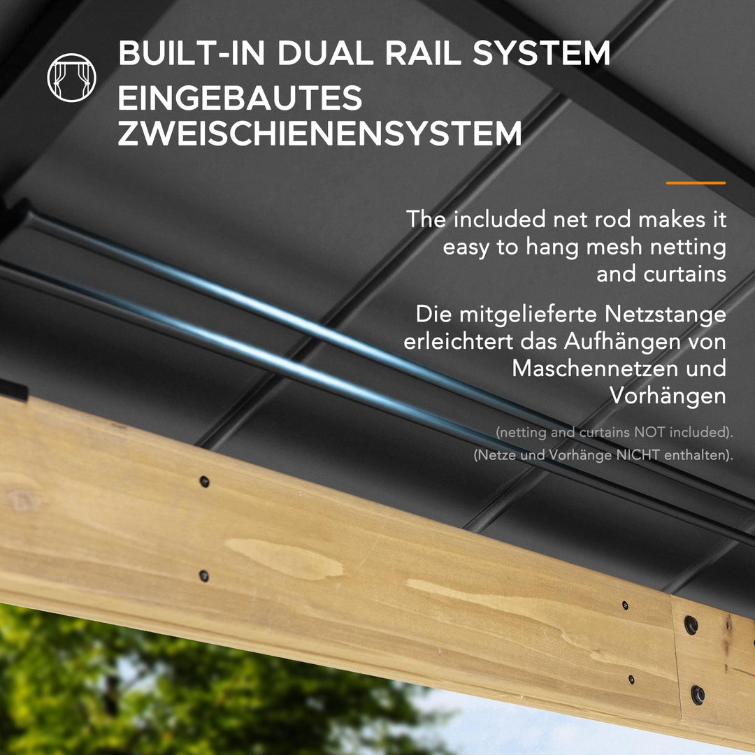 A102007391 Zedernholz Gazebo KAPS - 330cm x 330cm 
