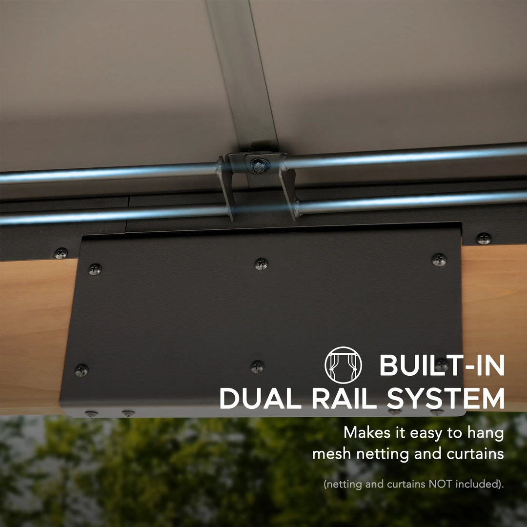 Outdoor Wooden Gazebo KAPS - 330cm x 330cm