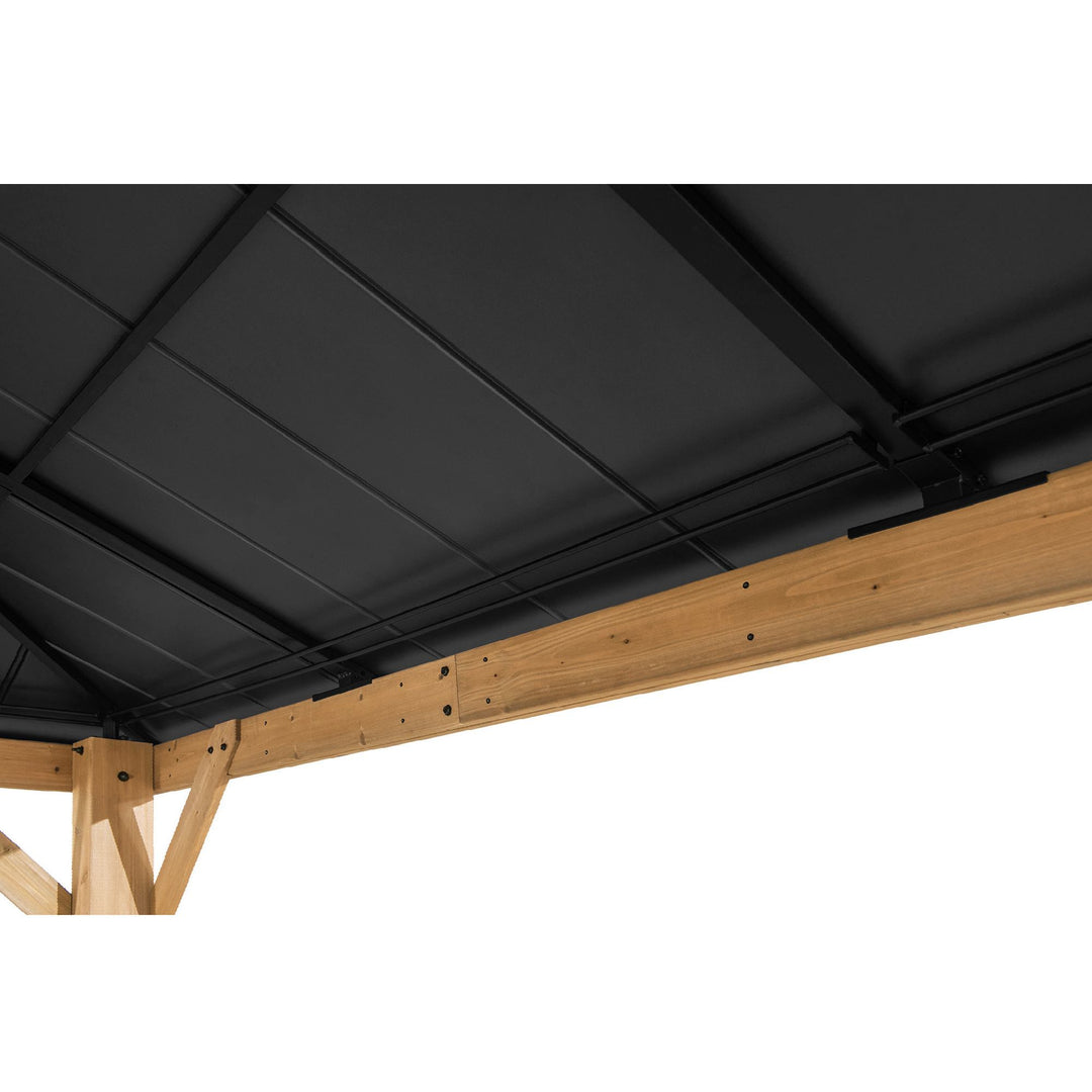 A102007614 Zedernholz Gazebo ERNIR - 393cm x 452cm 