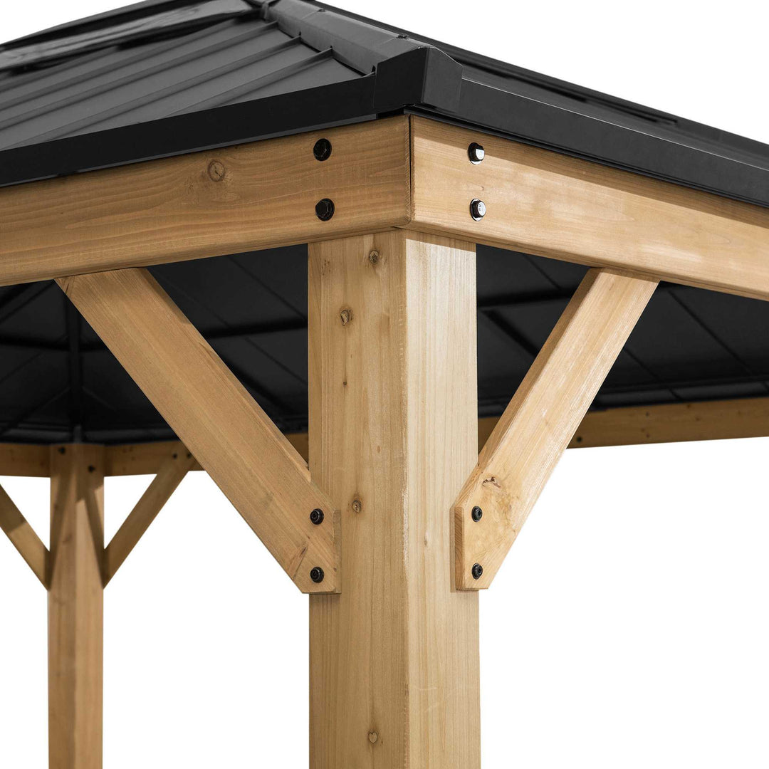 A102007614 Zedernholz Gazebo ERNIR - 393cm x 452cm 