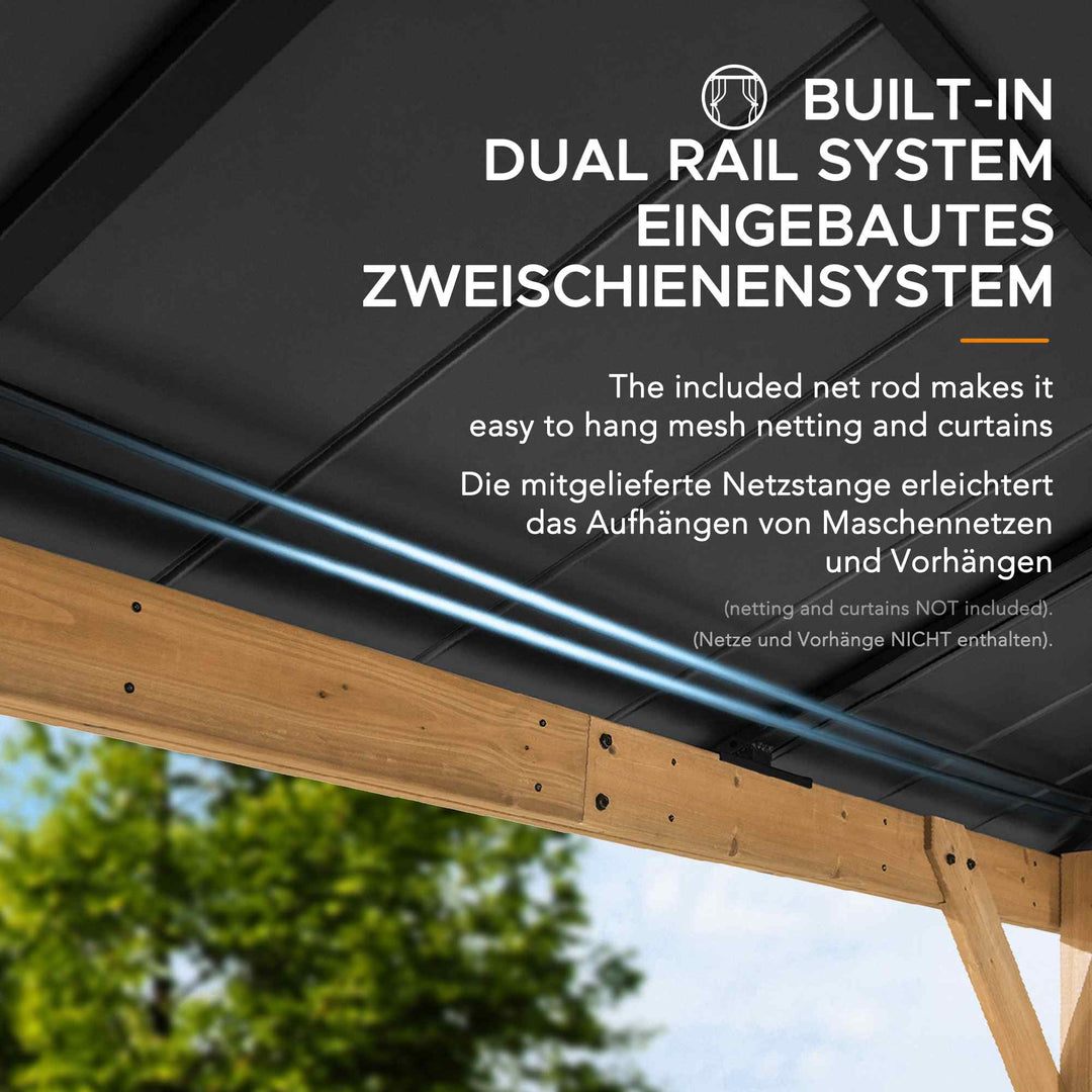 A102007614 Zedernholz Gazebo ERNIR - 393cm x 452cm 