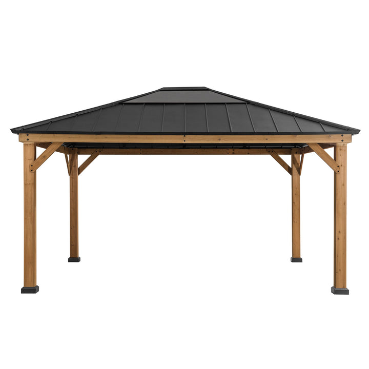 A102007614 Zedernholz Gazebo ERNIR - 393cm x 452cm 