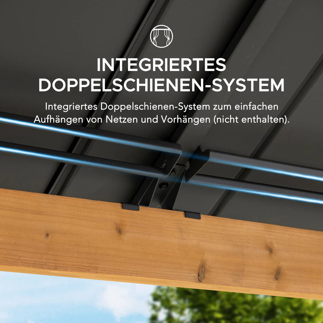 Zedernholz Pavillon RIMO – 390 cm x 450 cm