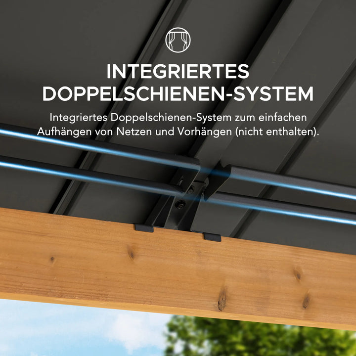 Zedernholz Pavillon RIMO – 390 cm x 450 cm