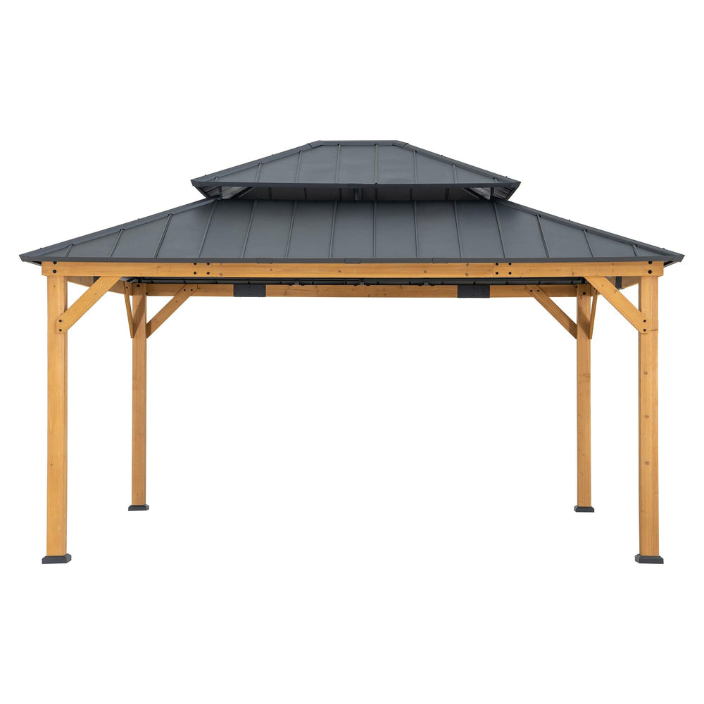 A102007751 Zedernholz Gazebo RIMO - 390cm x 450cm 