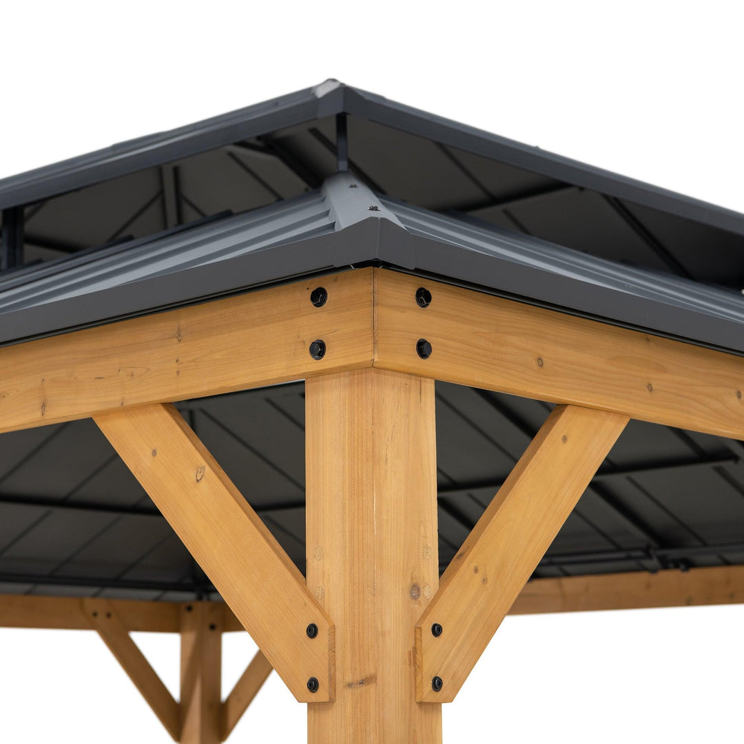A102007751 Zedernholz Gazebo RIMO - 390cm x 450cm 